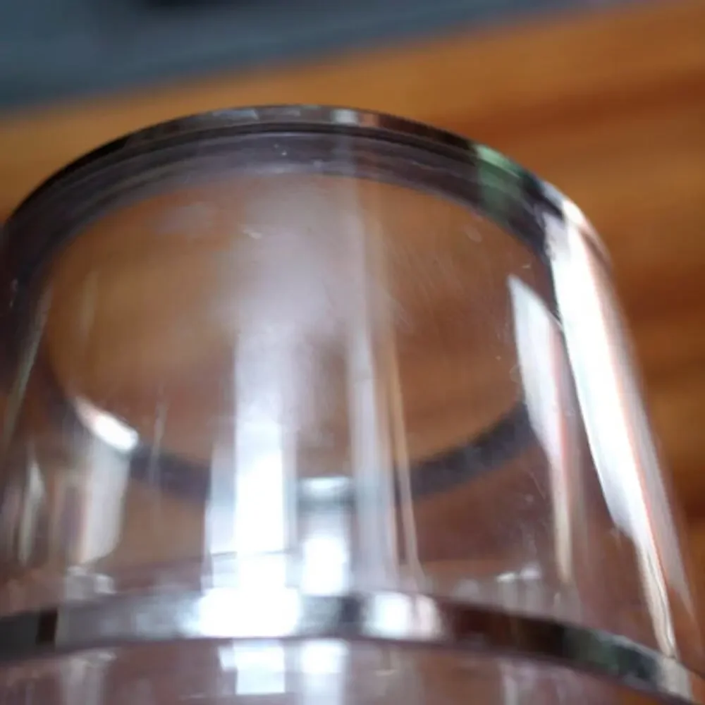 Vintage Mid Century Modern ACRYLIC Transparent CHROME SPONG ICE Cool BUCKET
